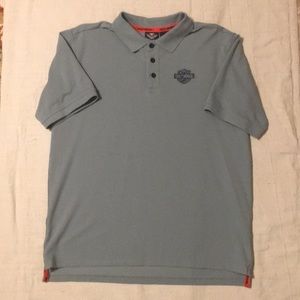 HD short sleeve polo gray size L